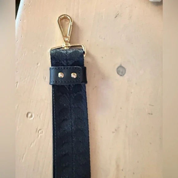 Orla Kiely Black Crossbody Bag Strap - Picture 3 of 4